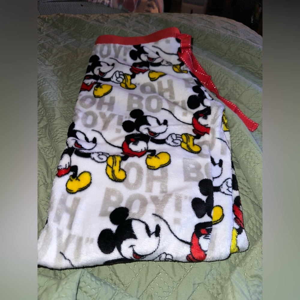 Mickey Mouse Fuzzy Pajama Pants
